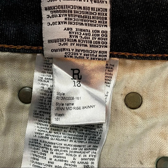 R13 Jenni Skinny Jeans - Picture 9 of 10